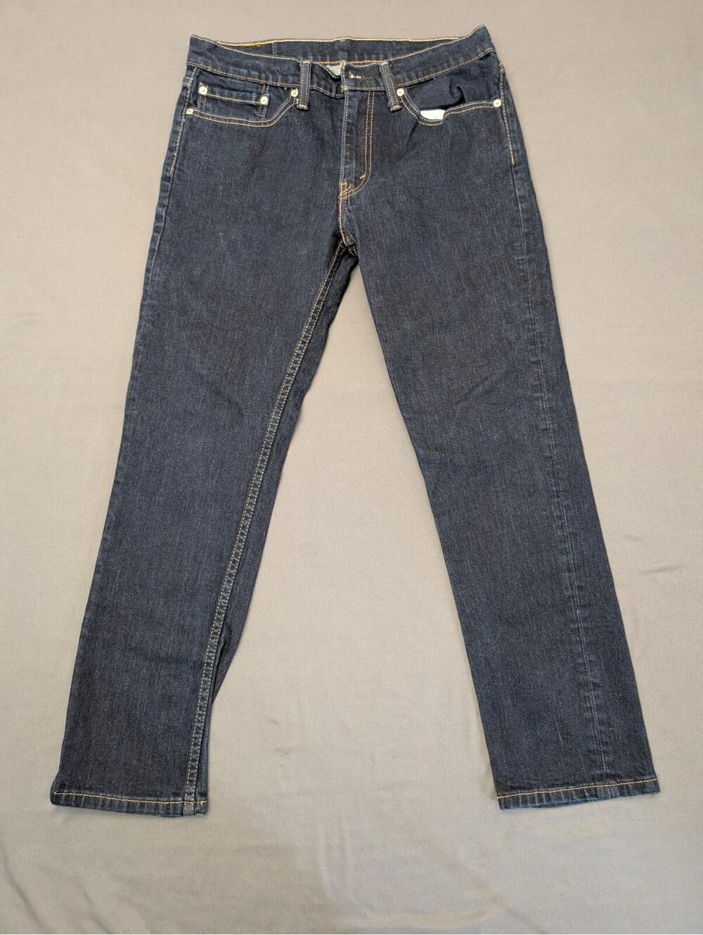 Levis 511 Slim Fit Jeans Mens 34x30 Dark Wash Blue Denim Stretch Casual